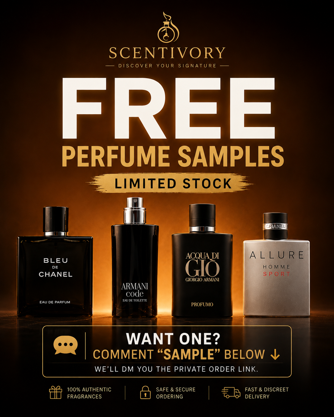 FREE Random Designer Perfume Sample