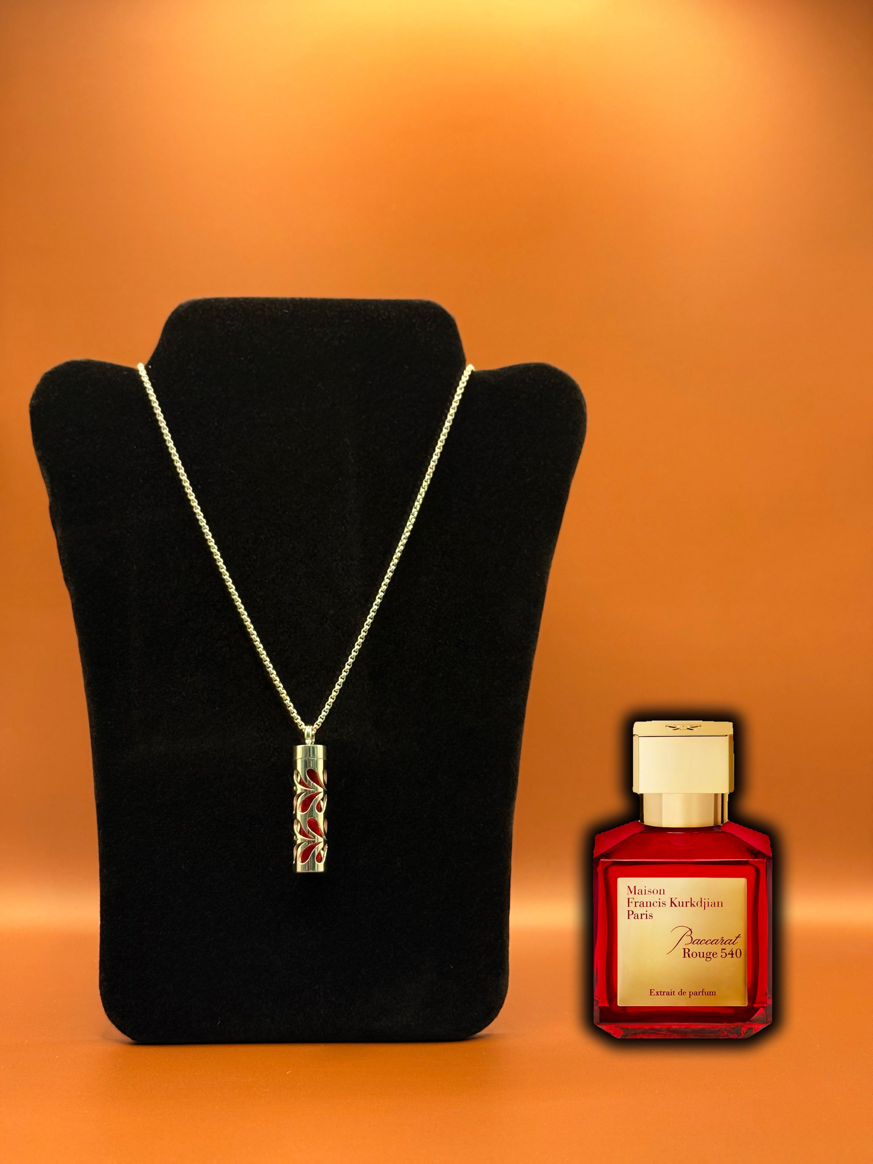 MFK– BACCARAT ROUGE 540 EXTRAIT DE PARFUM & Scent Necklace