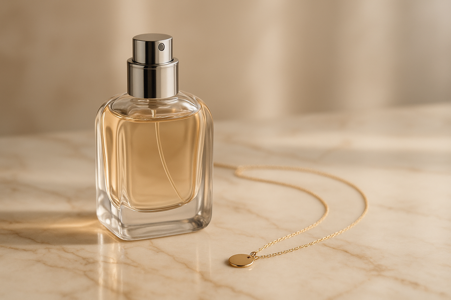 spray perfume with necklace 